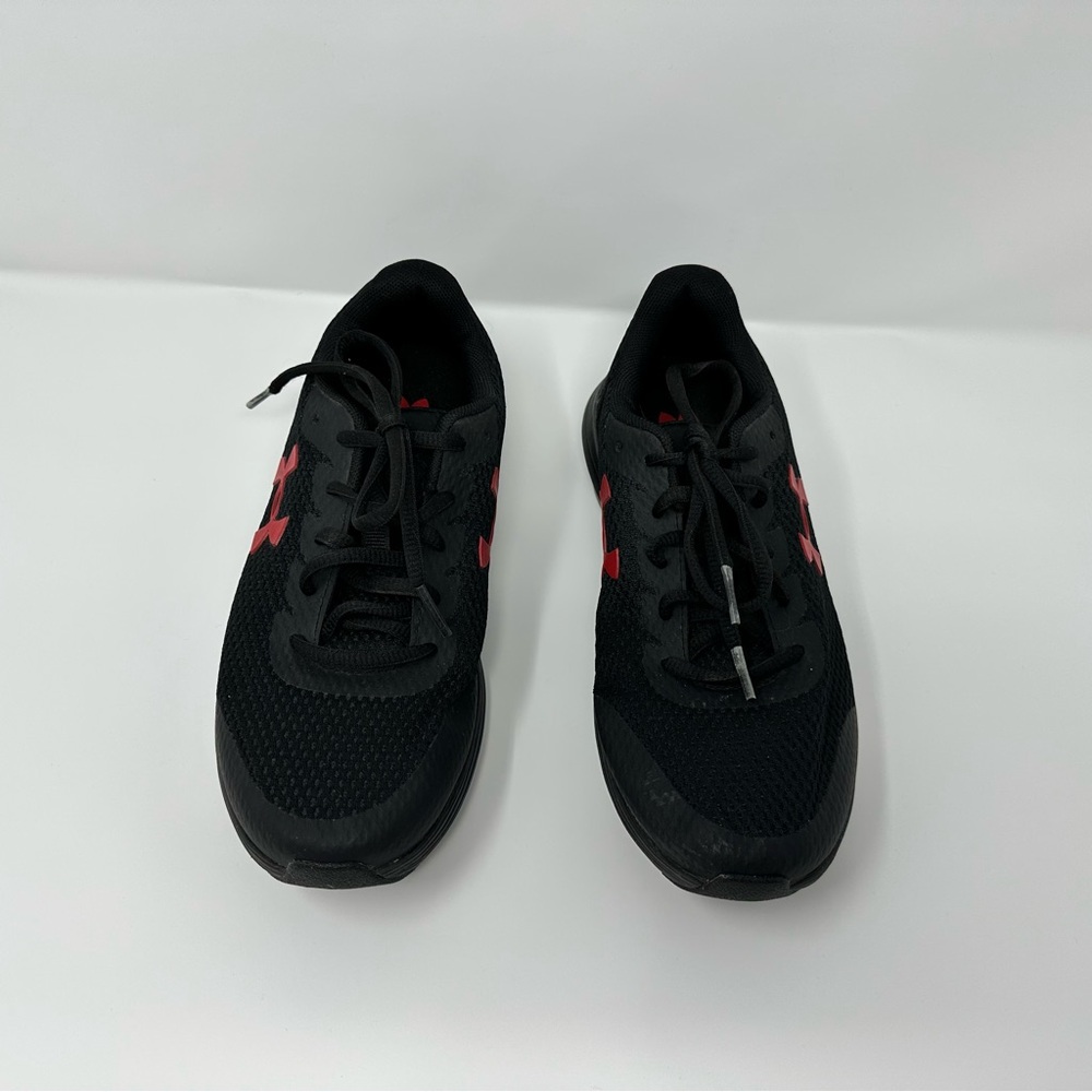 Under Armour Youth Boys Size 5 Tennis Shoes All Black New Without Box - Picture 2 of 6